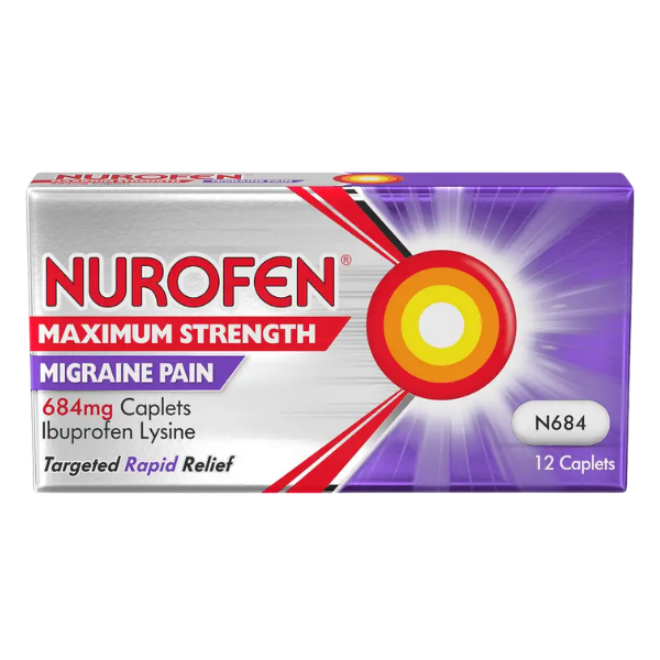 Nurofen Maximum Strength Migraine Pain Caplets