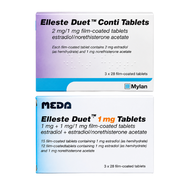 Elleste Duet Tablets (1mg, 2mg & Conti)
