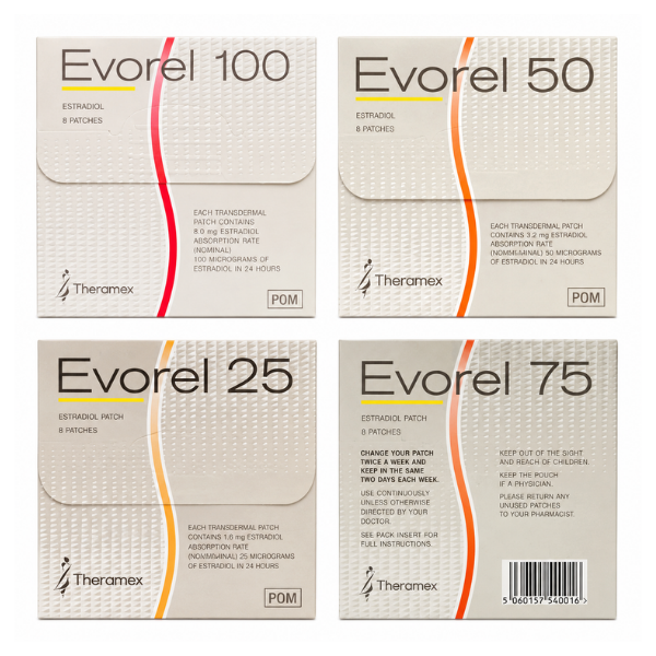 Evorel Patches (25, 50, 75 & 100)