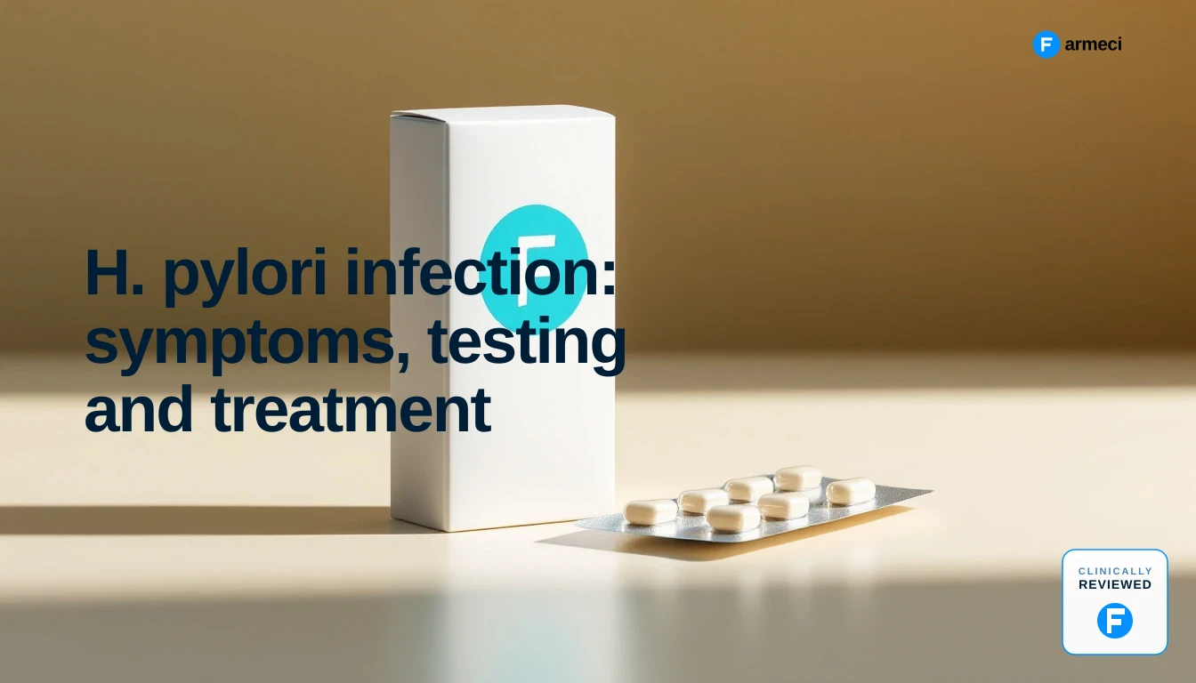 A breath test kit and collection tubes laid out on a clean pharmacy counter