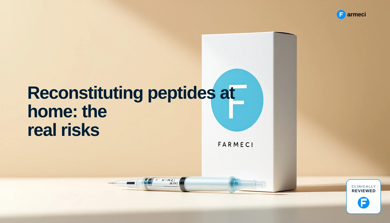 Reconstituting peptides at home: the real risks (Farmeci guide)