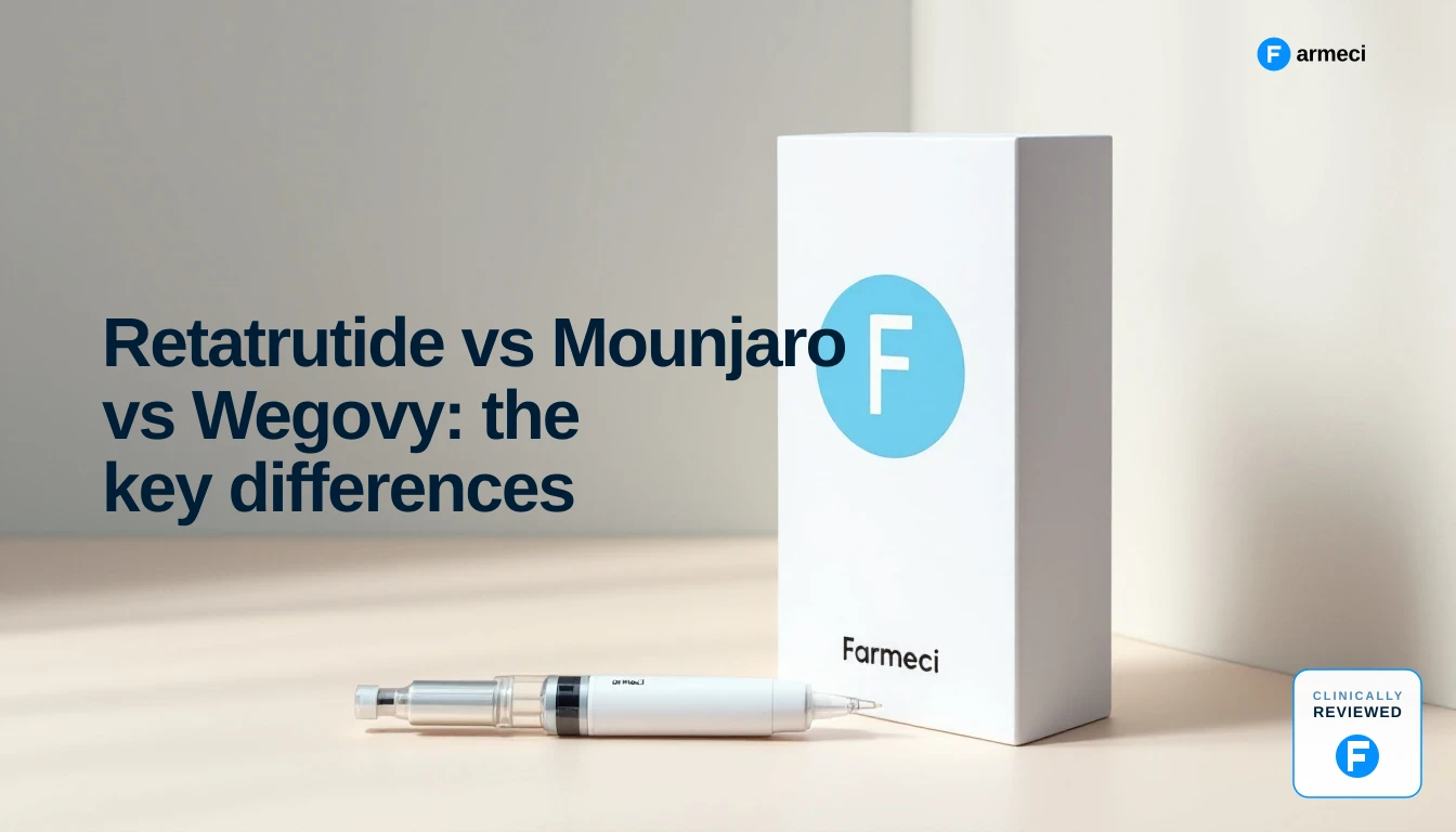 Retatrutide vs Mounjaro vs Wegovy: the key differences (Farmeci guide)