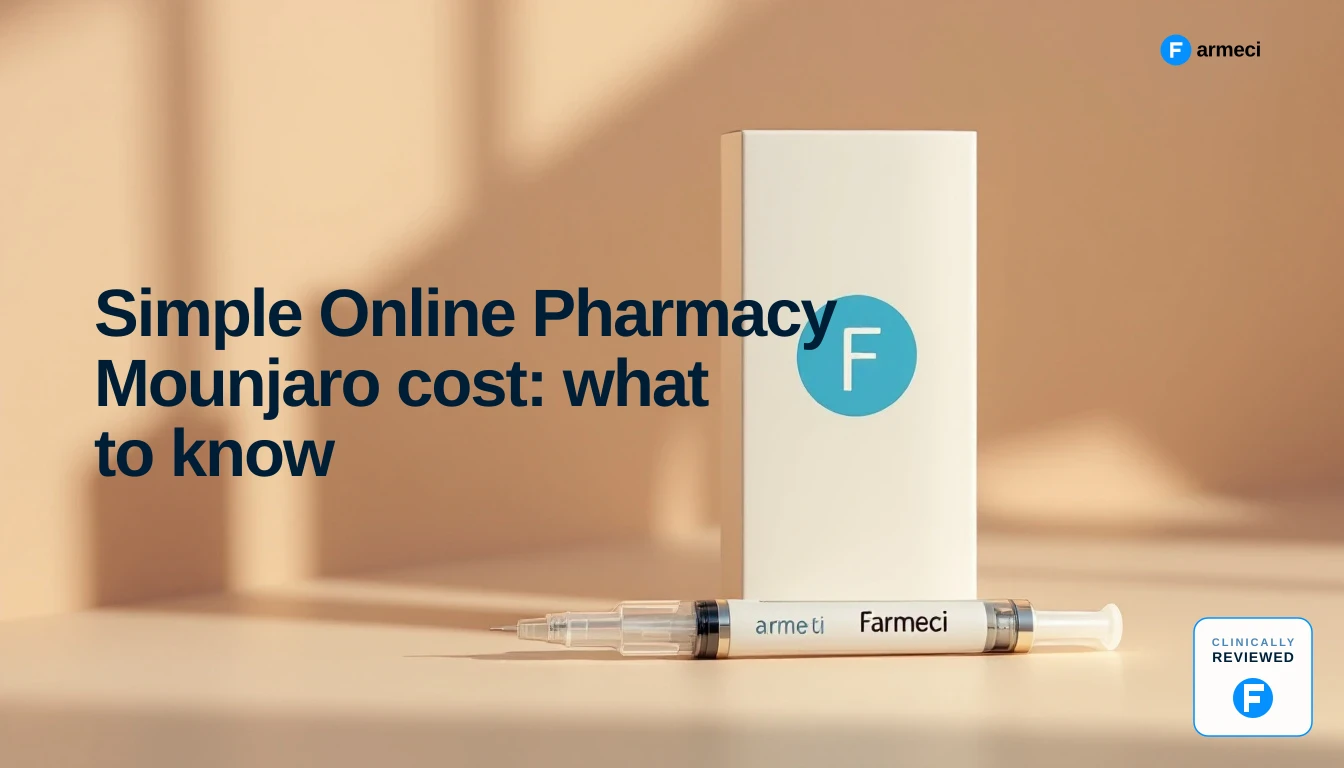 Simple Online Pharmacy Mounjaro cost: what to know (Farmeci comparison guide)