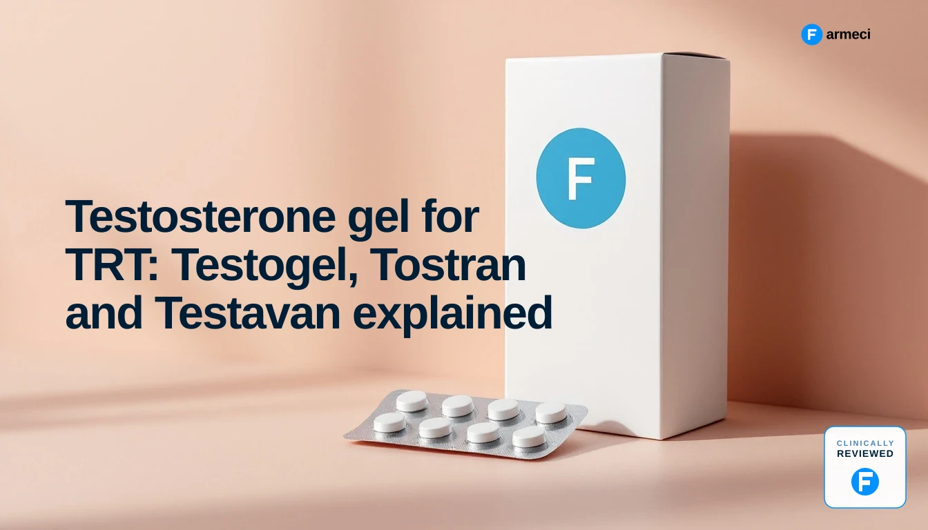 A man applying testosterone gel to his shoulder at home as part of TRT treatment.