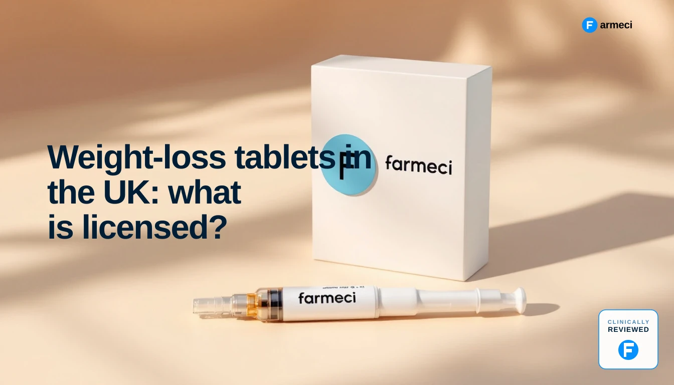 Weight-loss tablets in the UK: what is licensed? - Farmeci guide
