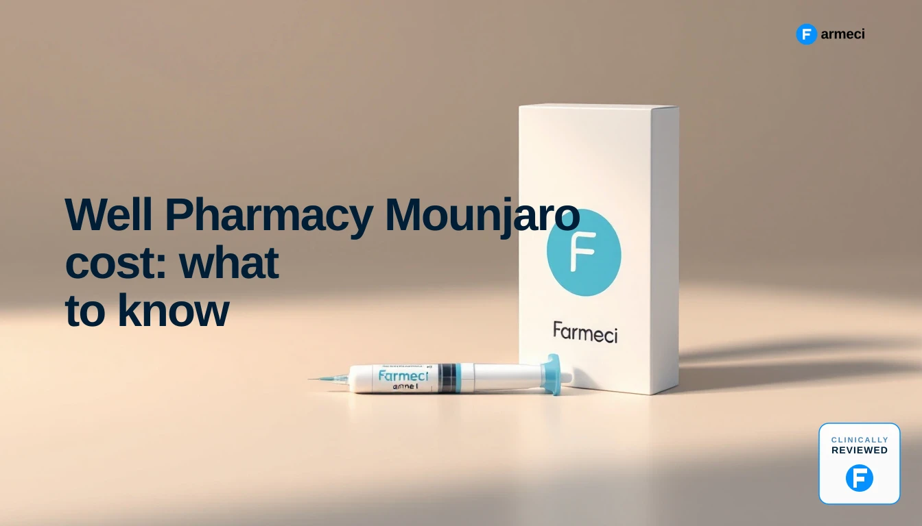 Well Pharmacy Mounjaro cost: what to know (Farmeci comparison guide)